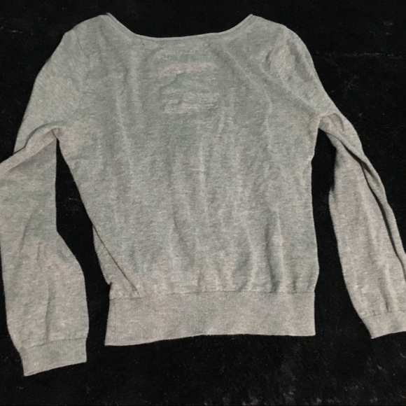 Gray button up cardigan - Picture 4 of 5